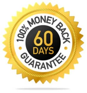 gold seal that says 60 day money back guarantee